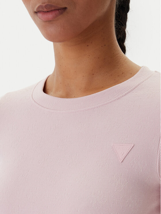 Guess Guess T-Shirt V6RP02 Z4692 Rosa Slim Fit