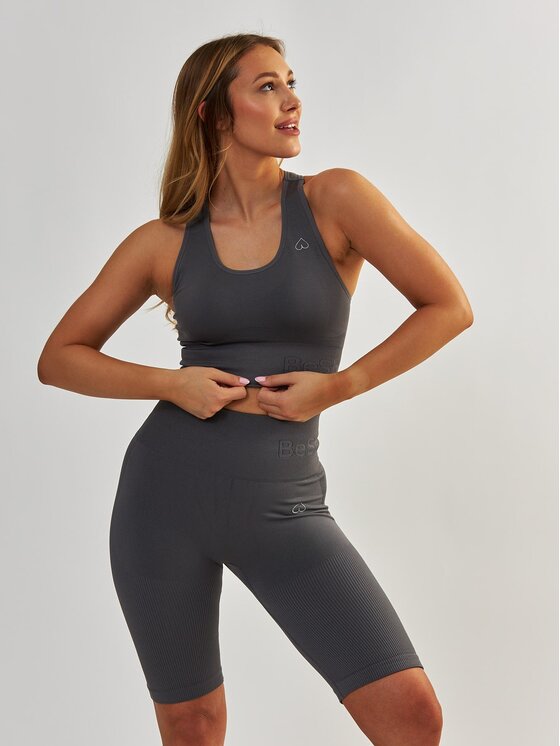 BeShaped BeShaped Biustonosz sportowy Regulowany Body Boost Szary