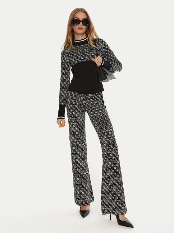 Guess Guess Megztinis W3BR81 Z37K0 Juoda Slim Fit