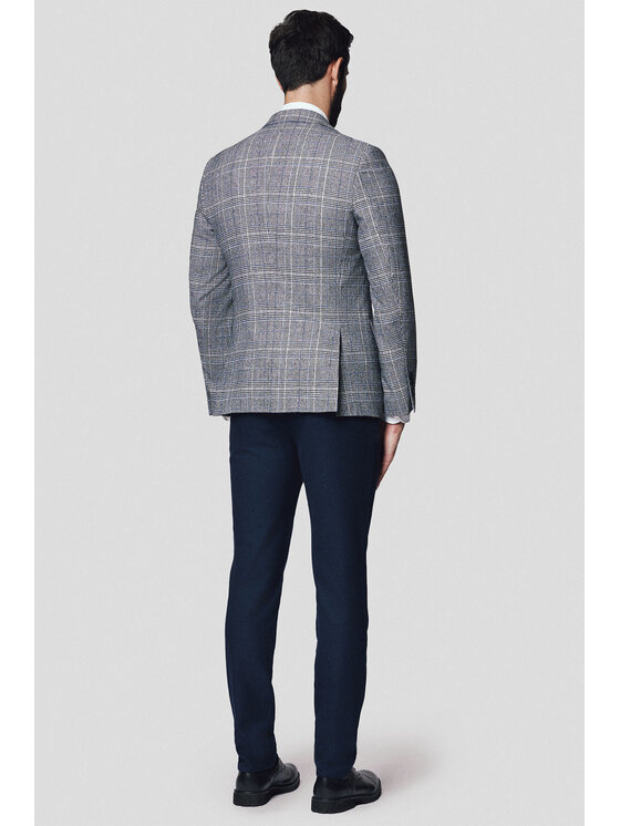 Lancerto Lancerto Marynarka Piacenza MA131224000016 Szary Slim Fit