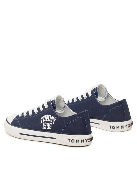 Tommy Hilfiger Tommy Hilfiger Trampki Varisty Low Cut Lace-Up Sneaker T3X9-32833-0890 S Granatowy