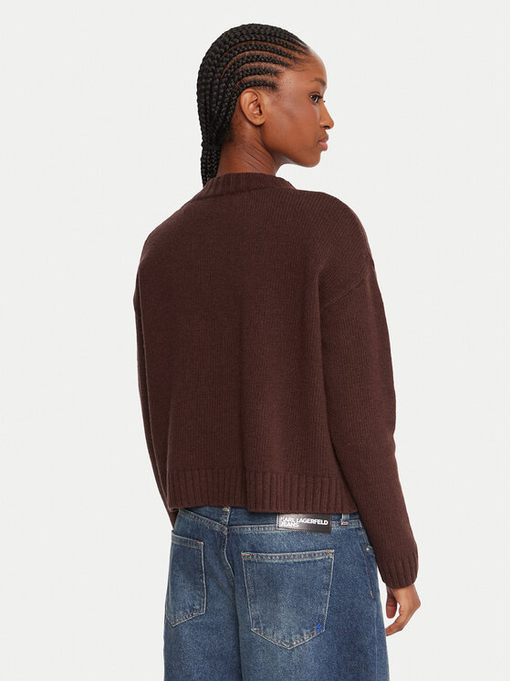 Weekend Max Mara Weekend Max Mara Pletena jopica Filmato 2525346062 Rjava Regular Fit