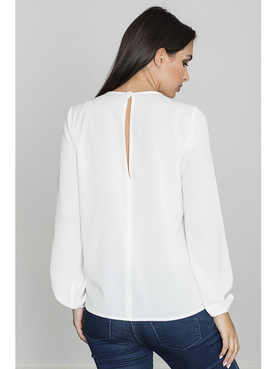 FIGL FIGL Blúzka M549 Écru Regular Fit