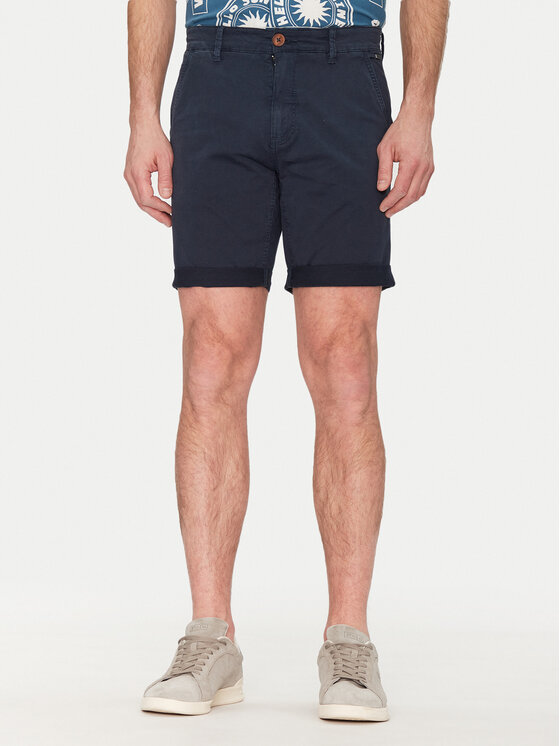 Blend Blend Šortky z materiálu 20717939 Tmavomodrá Regular Fit