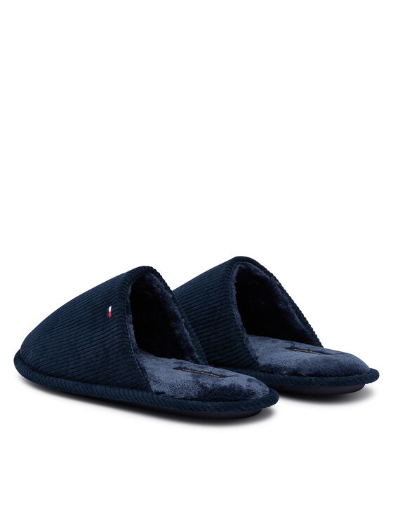 Tommy Hilfiger Tommy Hilfiger Naminės šlepetės Corduroy House Shoes FM0FM06019 Tamsiai mėlyna