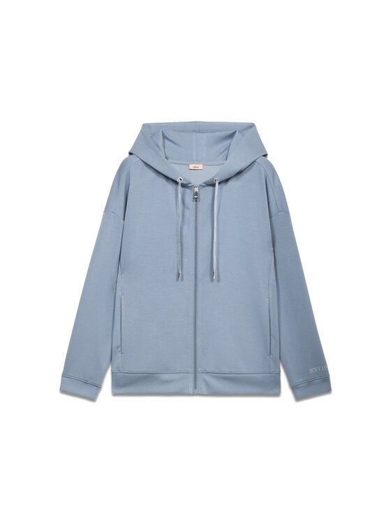 Oltre Oltre Bluza G913J003951N024 Turkusowy Regular Fit