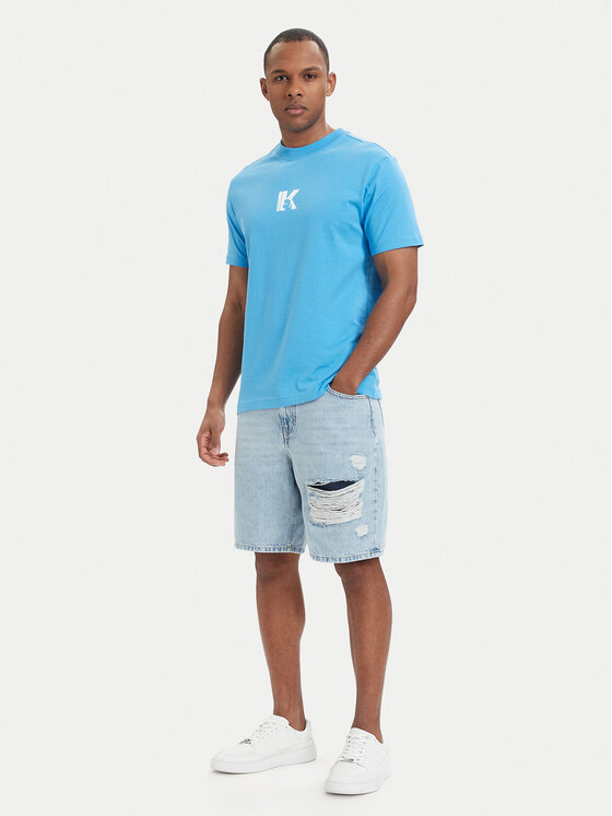 Karl Lagerfeld Jeans Karl Lagerfeld Jeans T-Shirt A1M17044 Blau Regular Fit