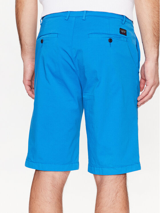 Pantaloncini di tessuto 23414027 Blu Regular Fit