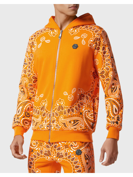 PHILIPP PLEIN PHILIPP PLEIN Dres 3125 Pomarańczowy Regular Fit