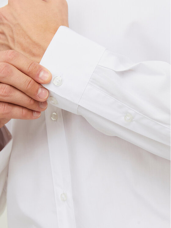 Jack & Jones Jack & Jones Košile 12187222 Bílá Slim Fit
