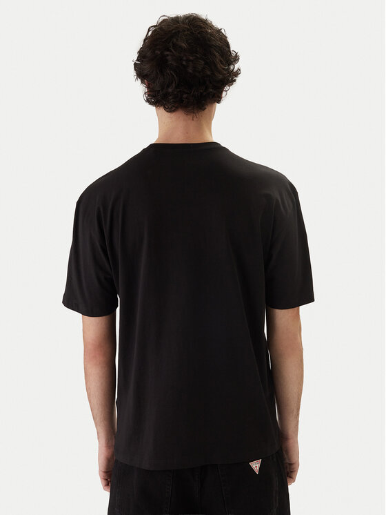 Guess Guess Tričko F6GI11 K8HM4 Čierna Regular Fit