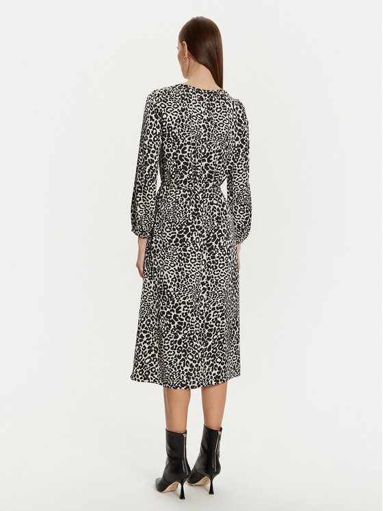 Olsen Olsen Sukienka koszulowa 13001793 Czarny Regular Fit