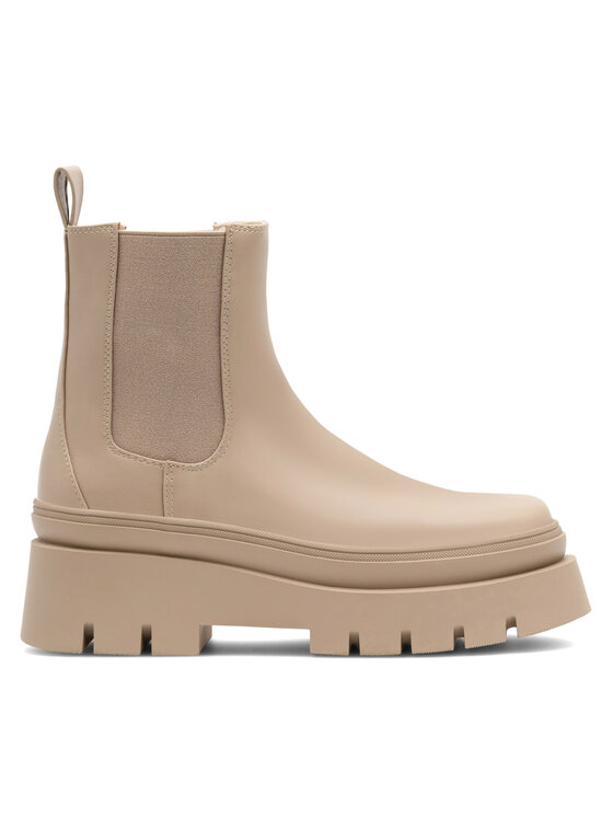 DeeZee DeeZee Kotníková obuv s elastickým prvkem LARA H230208-1 Béžová
