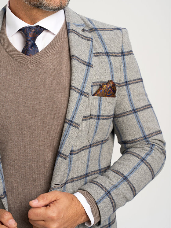 Willsoor Willsoor Sweter 71408 Brązowy Regular Fit