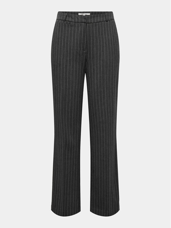 ONLY ONLY Текстилни панталони 15304267 Сив Straight Fit
