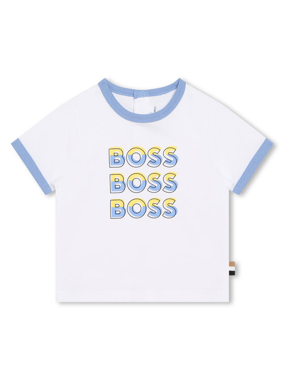 Boss T-krekls J05A07 S Balts Regular Fit