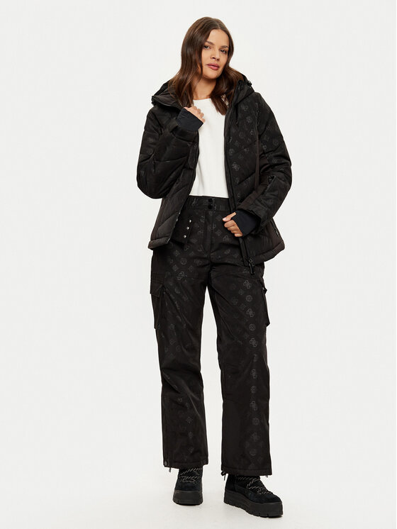 Guess Guess Μπουφάν για σκι W4PL3N WH0K0 Μαύρο Regular Fit