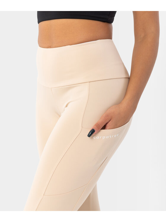 Carpatree Carpatree Legginsy Libra leggings Beżowy Fitted Fit