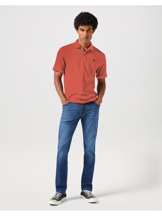 Wrangler Wrangler T-shirt REFINED POLO SHIRT Rosso Regular Fit