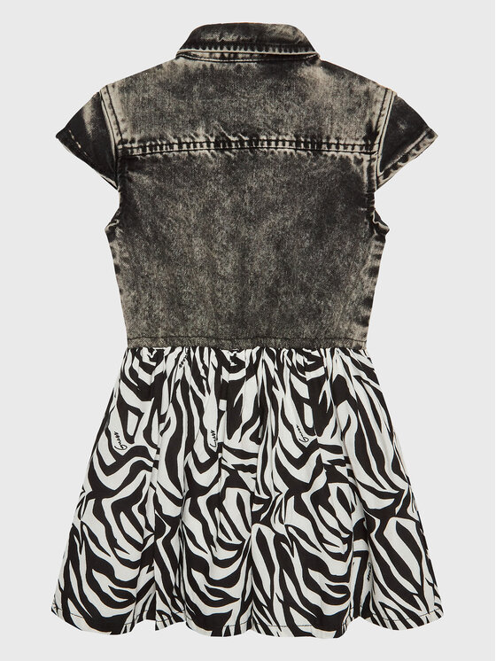 Guess Guess Kleid für den Alltag K3RK21 D4IC0 Schwarz Regular Fit