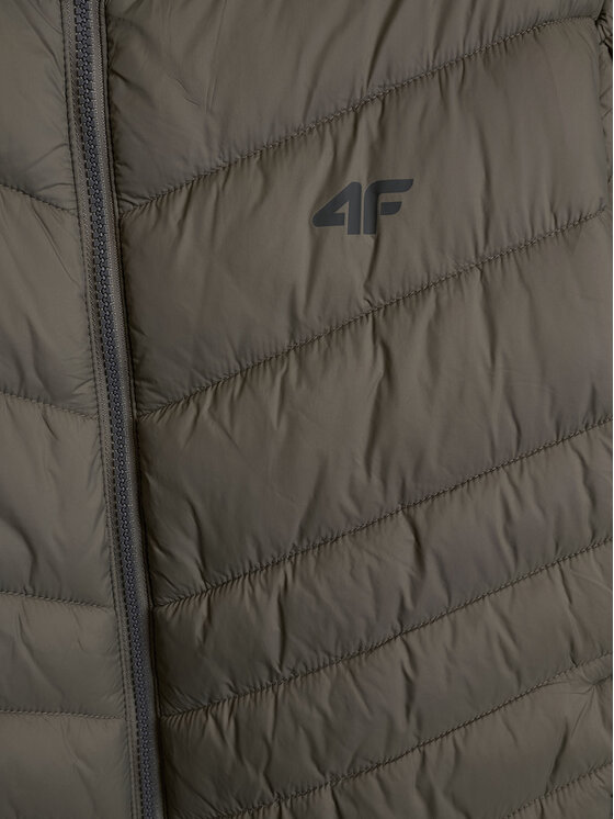 4F 4F Kurtka puchowa BASIC+ Khaki Regular Fit