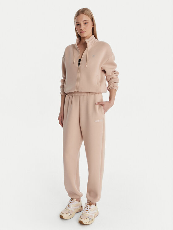 Guess Guess Bluză 169845 Bej Classic Fit