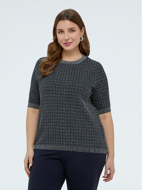 Fiorella Rubino Fiorella Rubino Sweter M109L008383N034 Niebieski Regular Fit