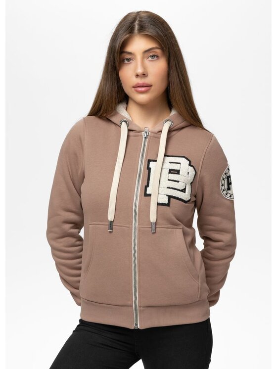 PITBULL PITBULL Bluza RUFFINA PB Brązowy Regular Fit