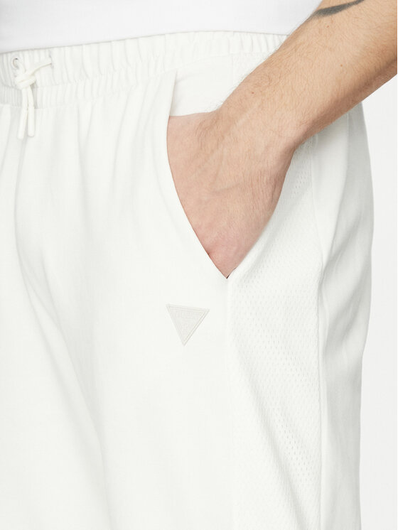 Guess Guess Долнище анцуг Z5GB06 K6ZS1 Бял Regular Fit