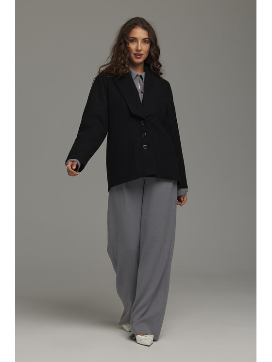 NIFE NIFE Prechodná bunda KU03R40C Čierna Regular Fit