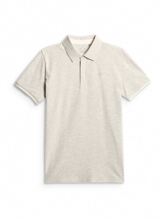 4F 4F Polo COMMERCIAL Szary jasny Regular Fit