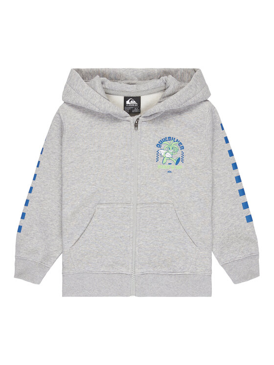 Quiksilver Quiksilver Pulóver Graphic Zips EQKFT03407 Szürke Regular Fit