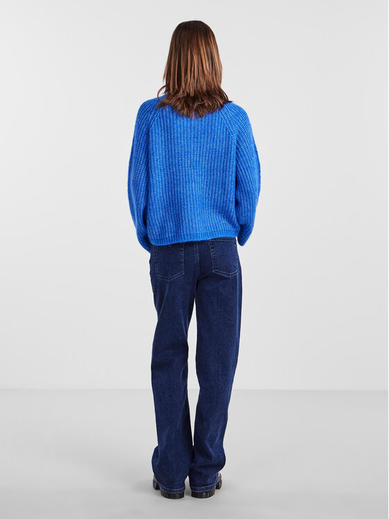 Pieces Pieces Rolák 17128212 Modrá Regular Fit