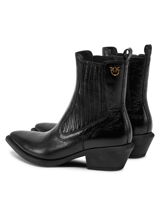 PINKO PINKO Καουμπόικες Μπότες & Μποτάκια Tex 14 SD0345P083 Μαύρο