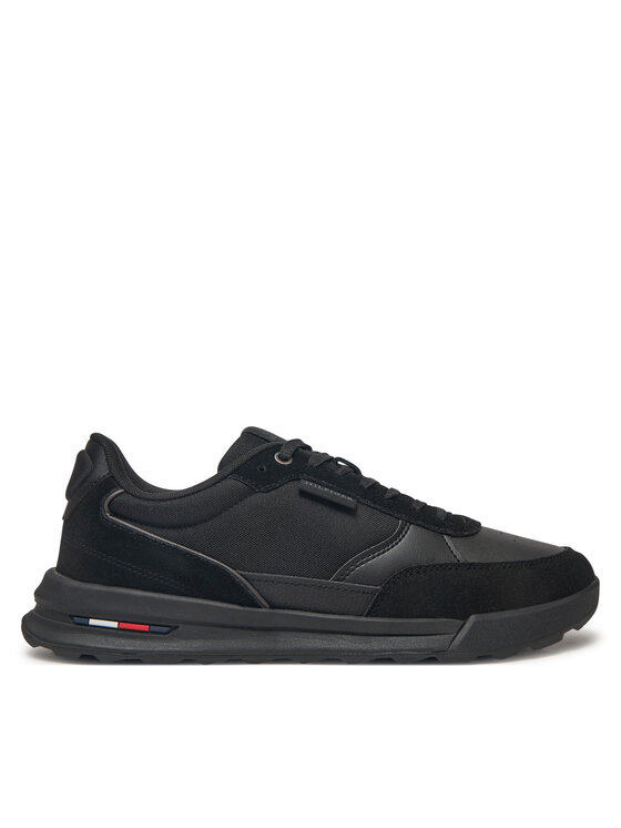 Tommy Hilfiger Snīkeri Retro Runner Mix Rwb FM0FM05371 Melns