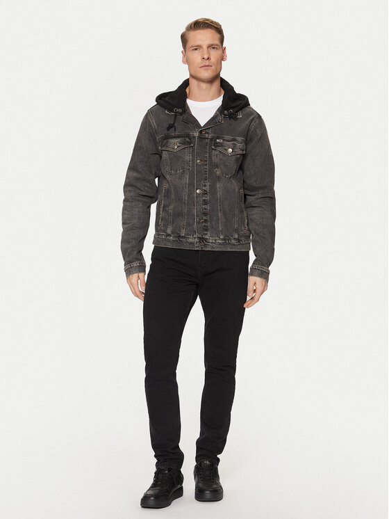Tommy Jeans Tommy Jeans Geacă de blugi Ryan DM0DM20621 Gri Regular Fit