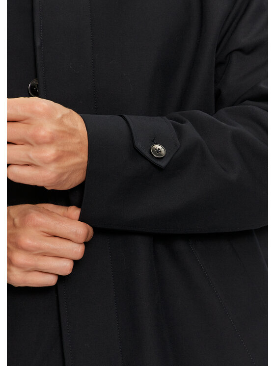 Tommy Hilfiger Tommy Hilfiger Trench MW0MW35672 Bleumarin Regular Fit