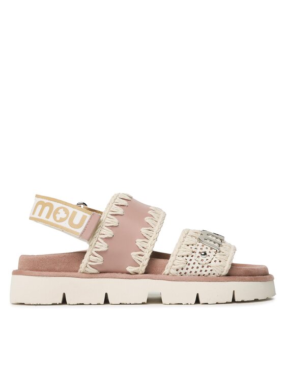 Mou Mou Sandale New Bio Sandal Back Strap SW461001C Bijela