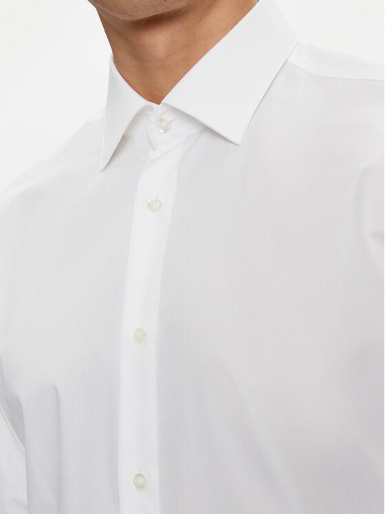 HUGO Hugo Marškiniai Valerio 50519812 Balta Modern Fit