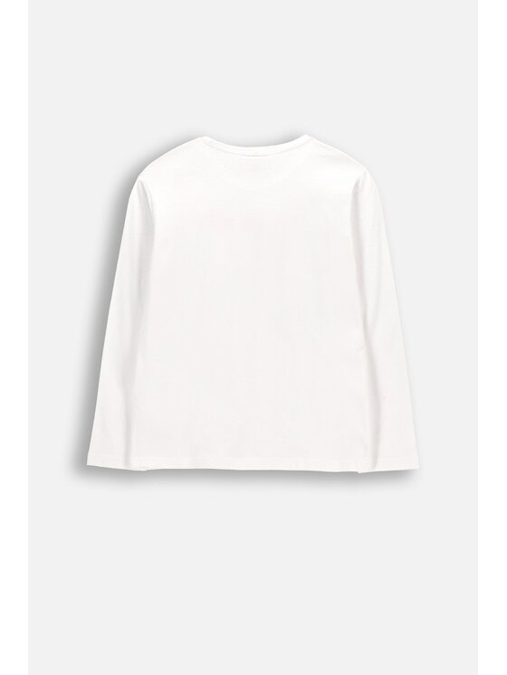 Coccodrillo Coccodrillo Longsleeve WC6143103VGA-001 Biały Regular Fit