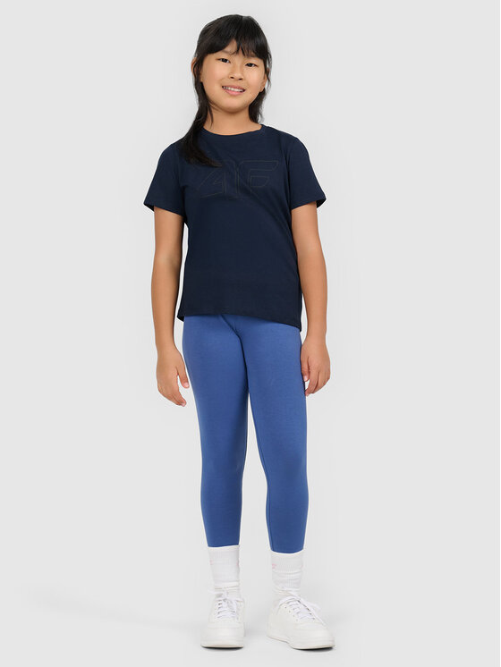 4F 4F T-Shirt BASIC+ Granatowy Oversize