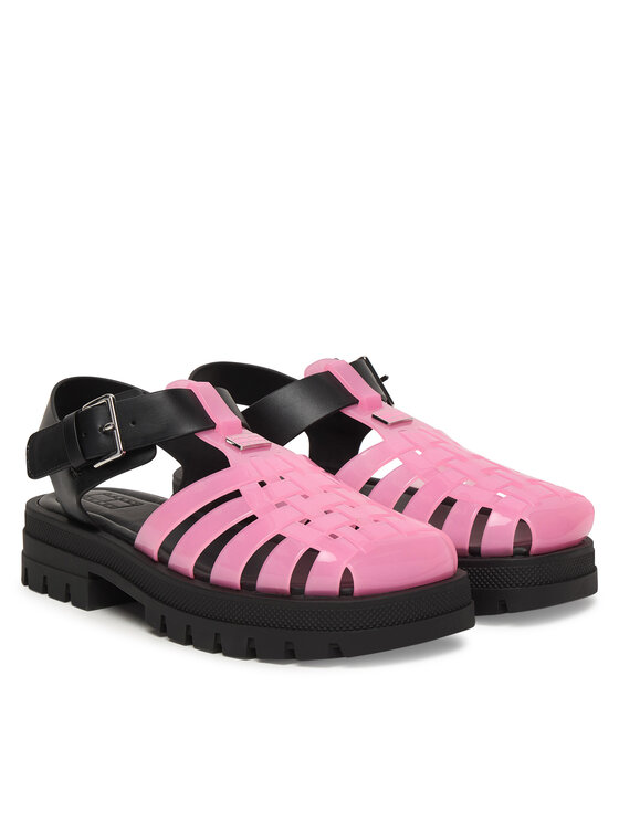 Tommy Jeans Tommy Jeans Sandały Tjw Jelly Fisherman Sandal EN0EN02949 Różowy
