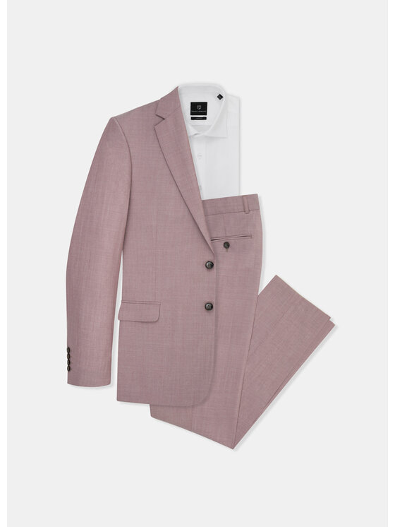 Pako Lorente Pako Lorente Spodnie garniturowe P22SP-6G-003 Różowy Slim Fit