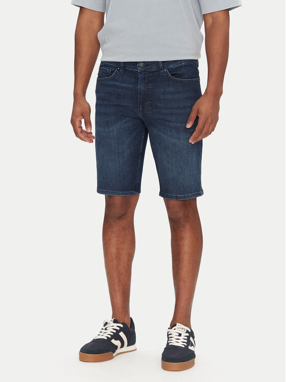 BOSS BOSS Kratke traperice Delaware Shorts Bo 50537815 Tamnoplava Slim Fit
