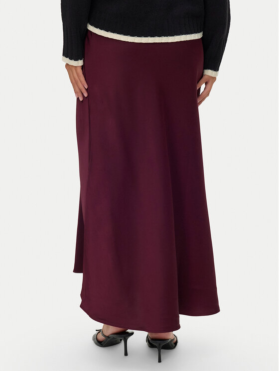 Vero Moda Vero Moda Spódnica midi Elena 10337459 Fioletowy Regular Fit