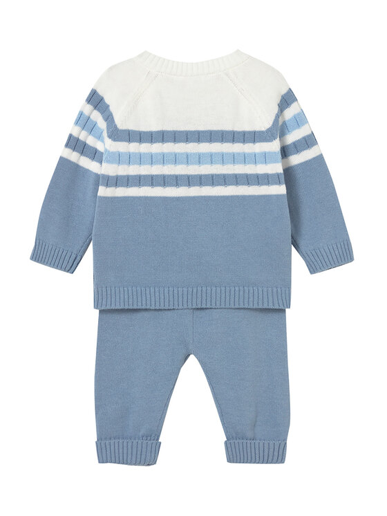 Mayoral Mayoral Completo pullover e pantaloni di tessuto 1505 Blu Regular Fit