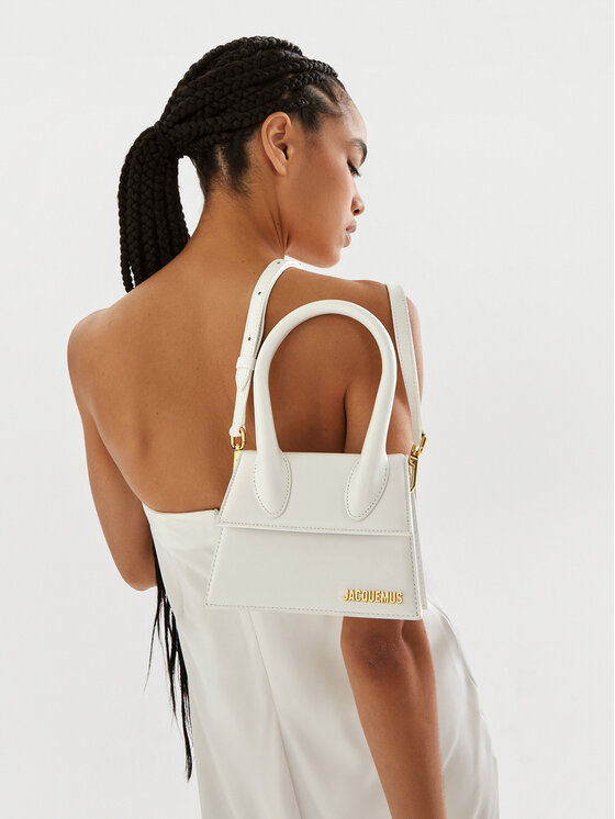 JACQUEMUS JACQUEMUS Rankinė Le Chiquito Moyen 213BA002-3000 Balta