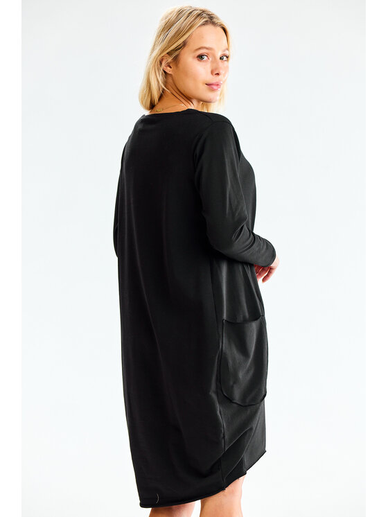Infinite You Infinite You Úpletové šaty M329 Čierna Basic Fit