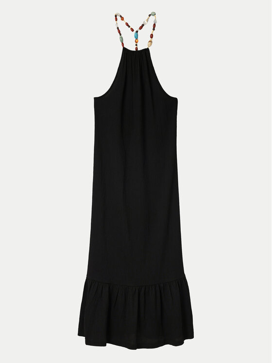 Desigual Desigual Sommerkleid Leila 24SWVK64 Schwarz Regular Fit