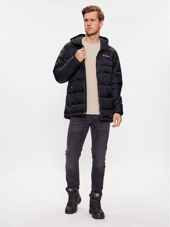 Columbia Columbia Μπουφάν χειμωνιάτικο Buck Butte™ Insulated Hooded Jacket Μαύρο Regular Fit
